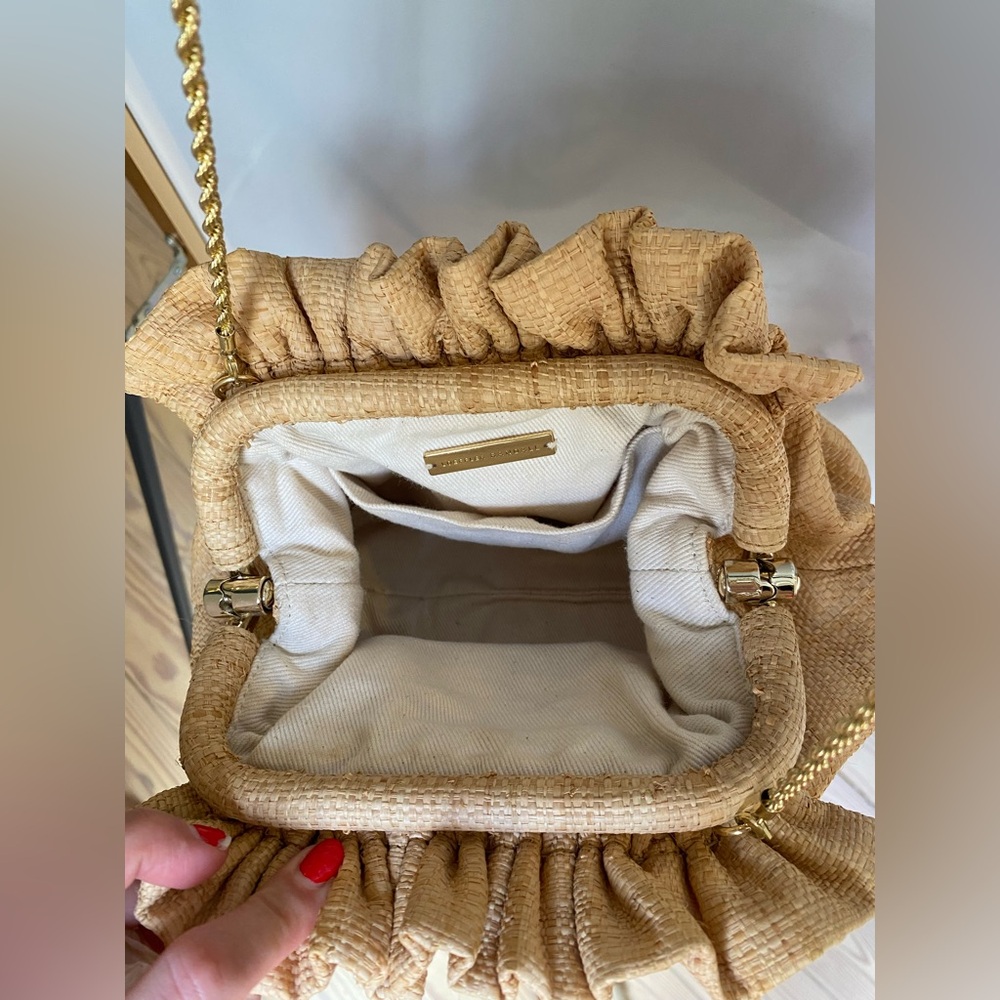 Loeffler Randall Willa Mini Cinch Clutch / Natural Cream Crossbody Bag - Picture 6 of 12